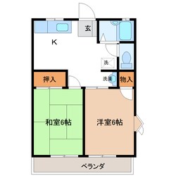 郡山駅 バス20分  八ツ山田下車：停歩17分 1階の物件間取画像